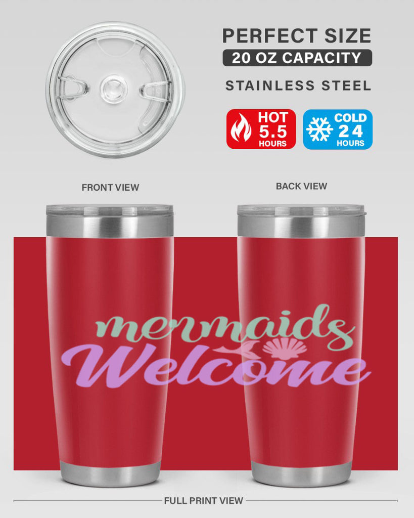 mermaids welcome 6#- mermaid- Tumbler