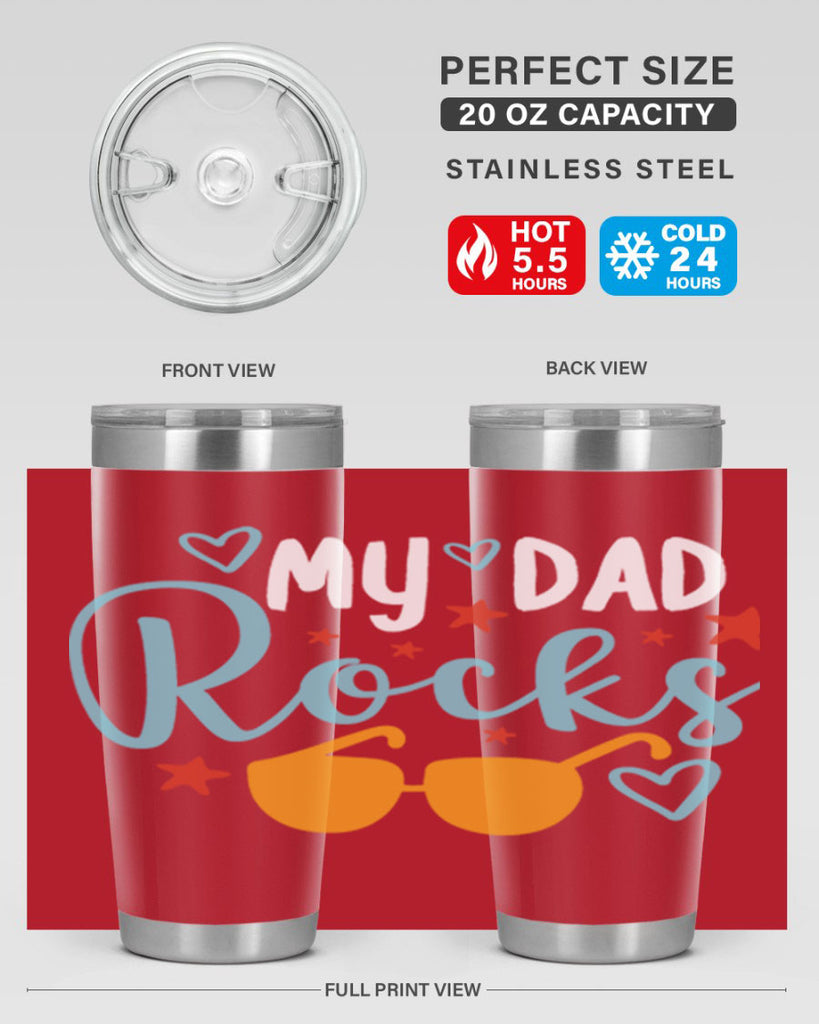 my dad rocks 83#- fathers day- Tumbler