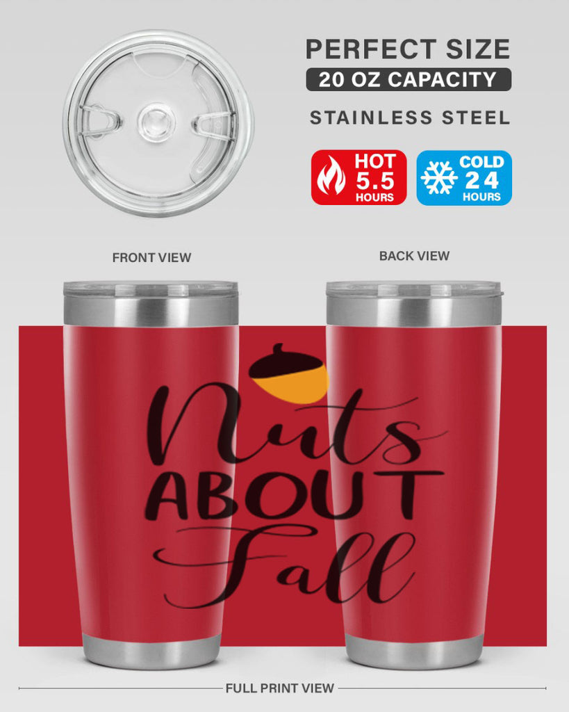 nuts about fall 445#- fall- Tumbler