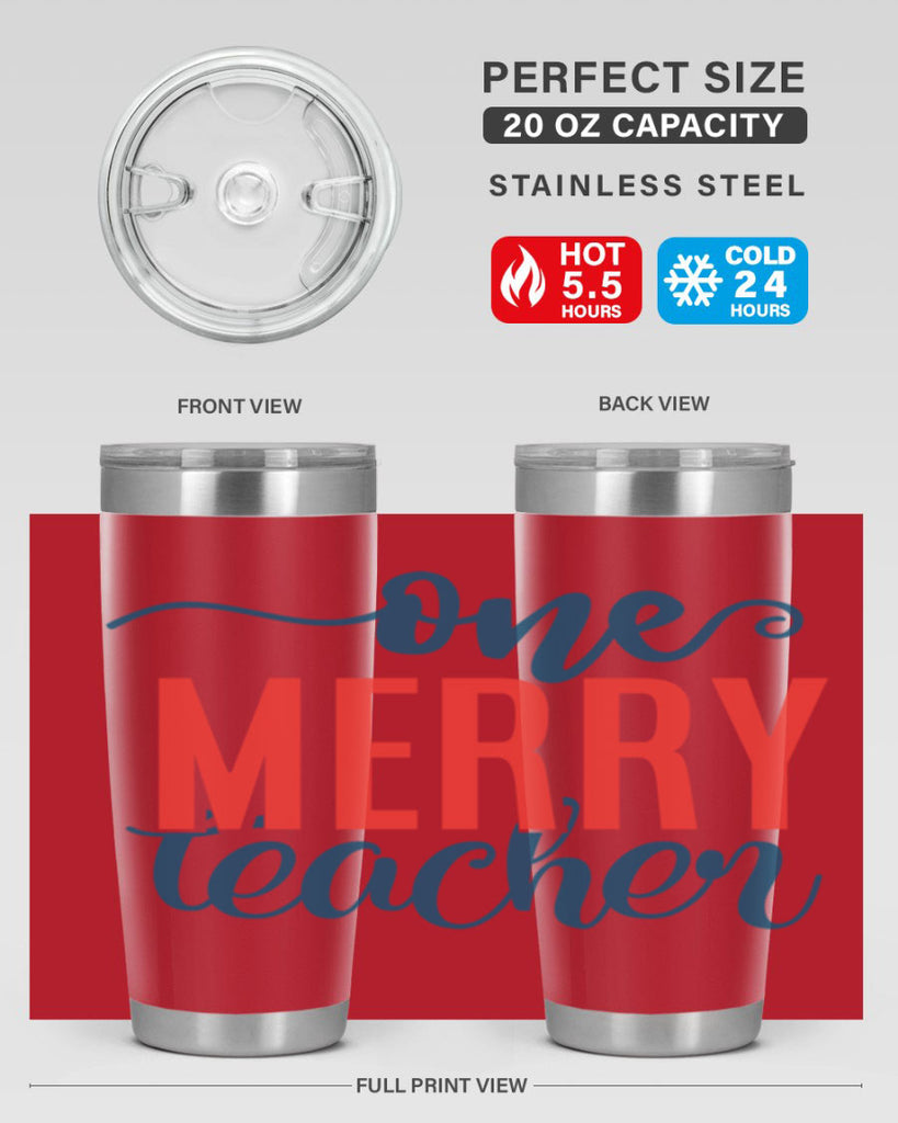 one merry teacher Style 161#- teacher- tumbler