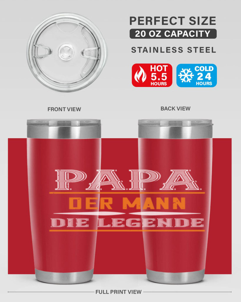 papa der mann die legende 21#- grandpa - papa- Tumbler