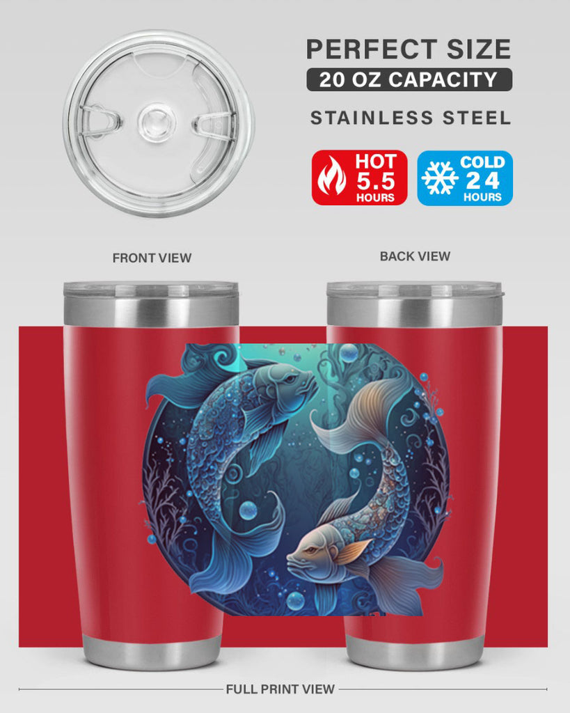 pisces 364#- zodiac- Tumbler