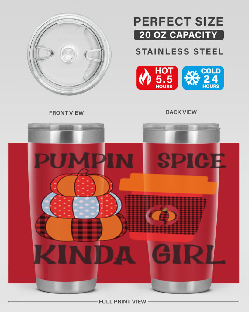 pumpkin spice kinda girl 551#- fall- Tumbler