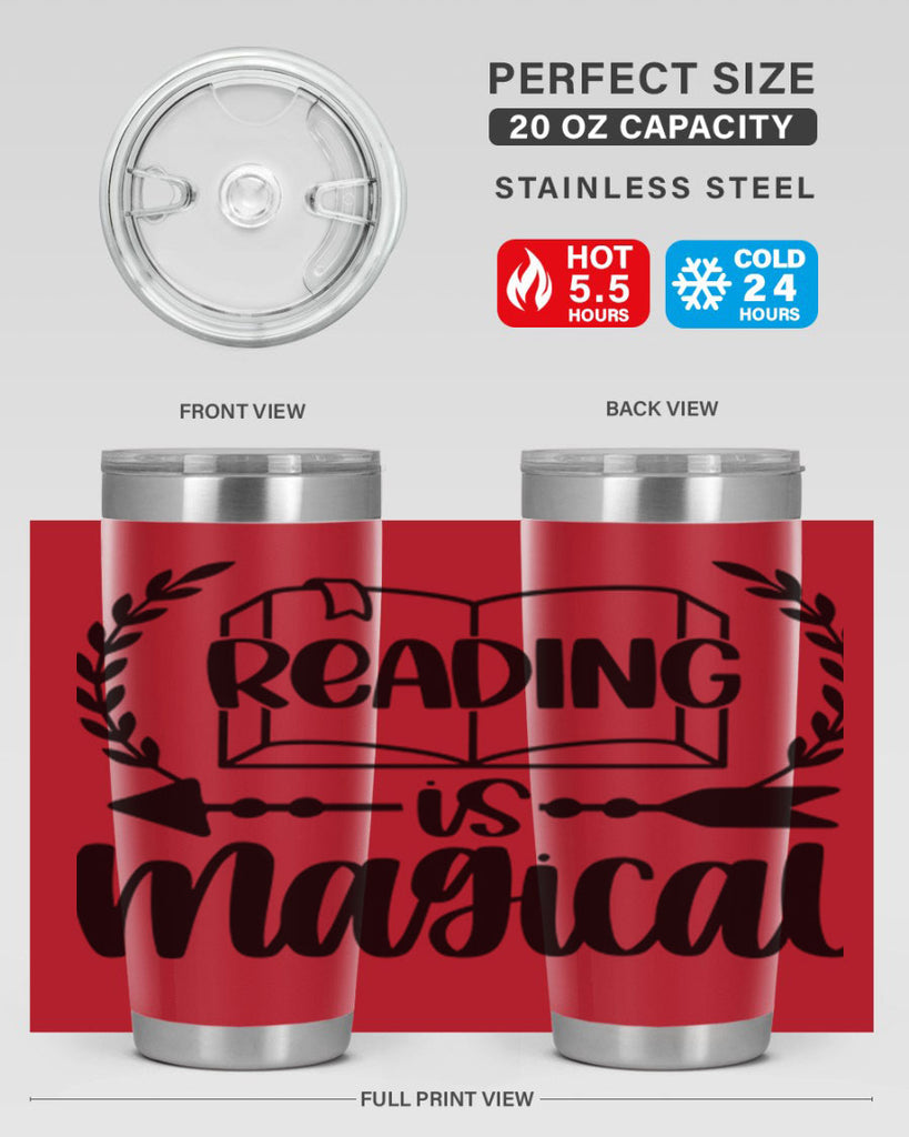 reading is magical 30#- reading- Tumbler