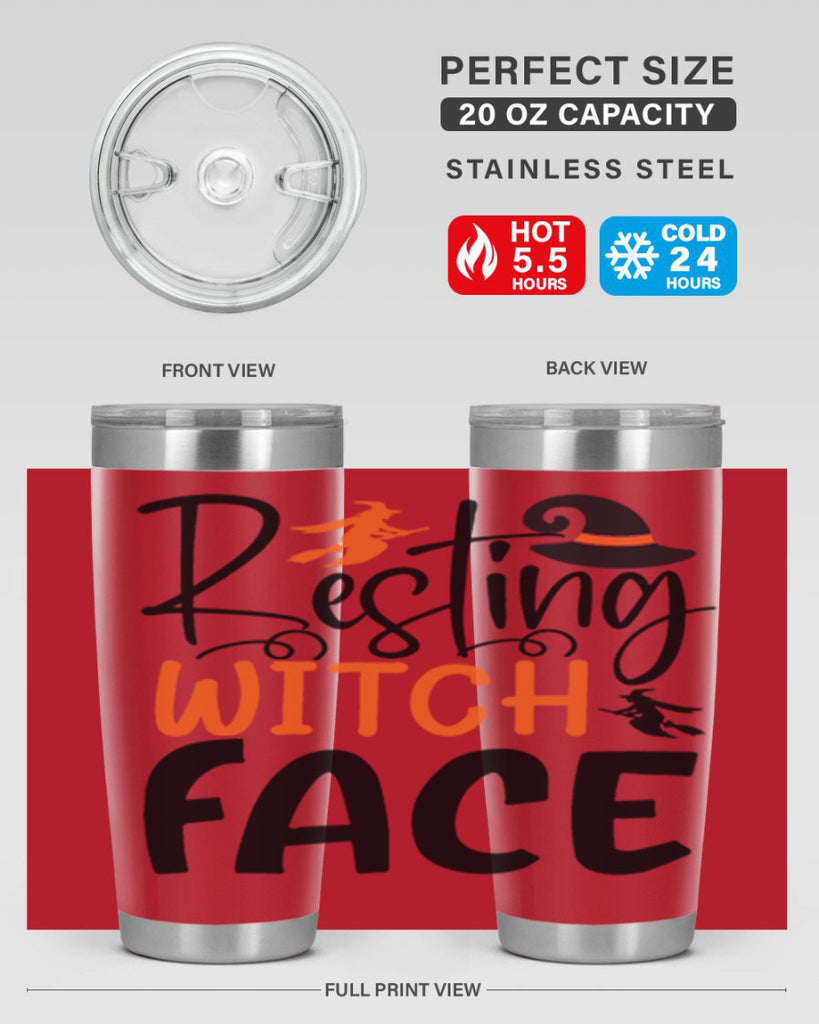 resting witch face 108#- halloween- Tumbler