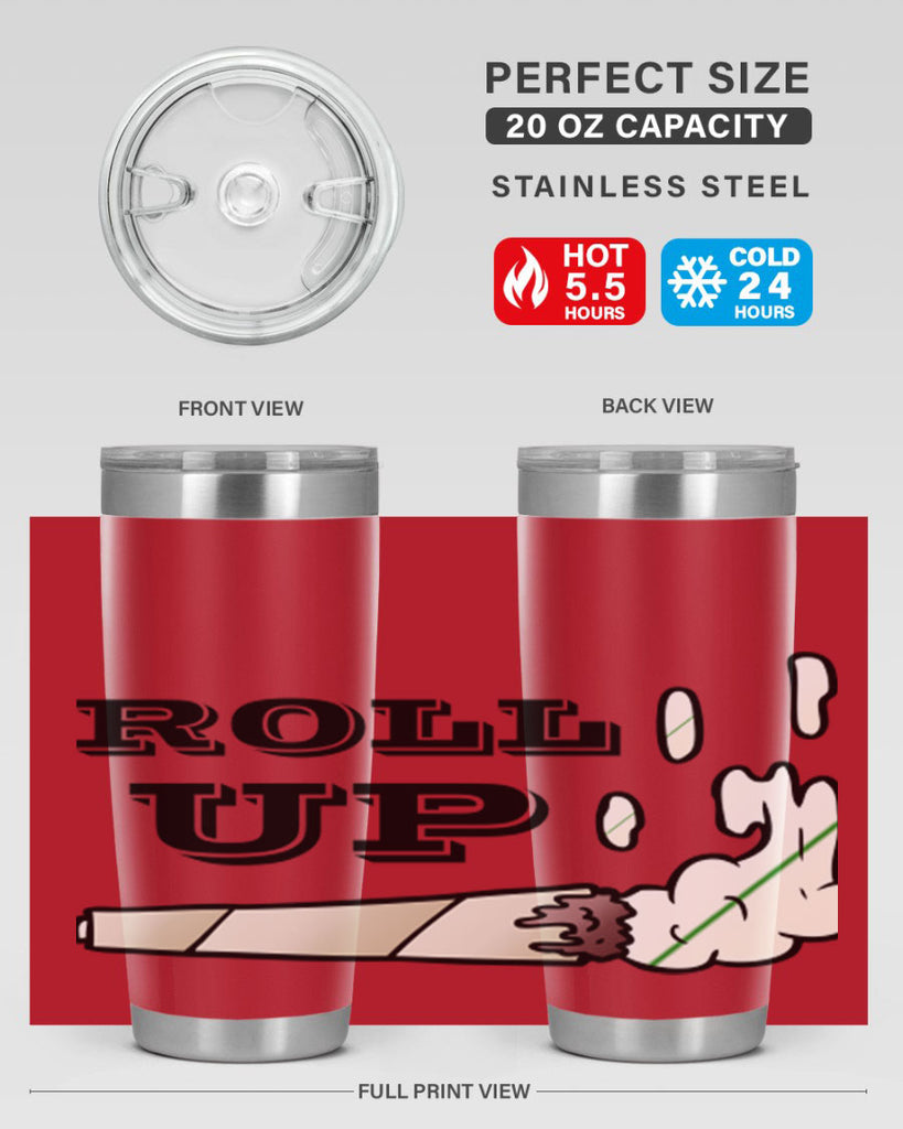 roll up 229#- marijuana- Tumbler