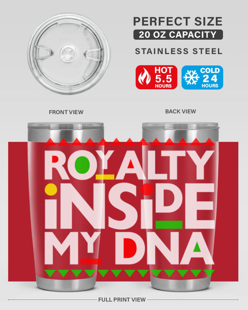 royalty inside my dna 42#- black words phrases- Cotton Tank