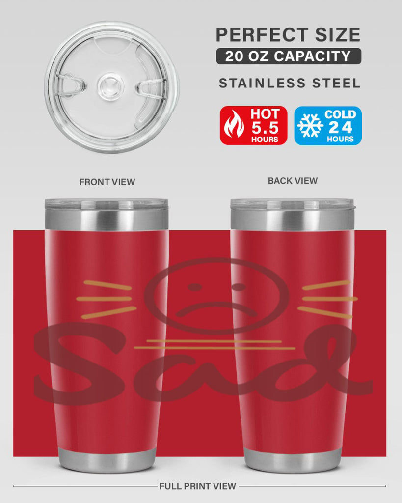 sad 5#- fathers day- Tumbler