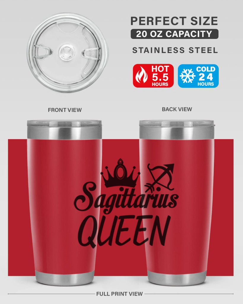 sagittarius queen 412#- zodiac- Tumbler