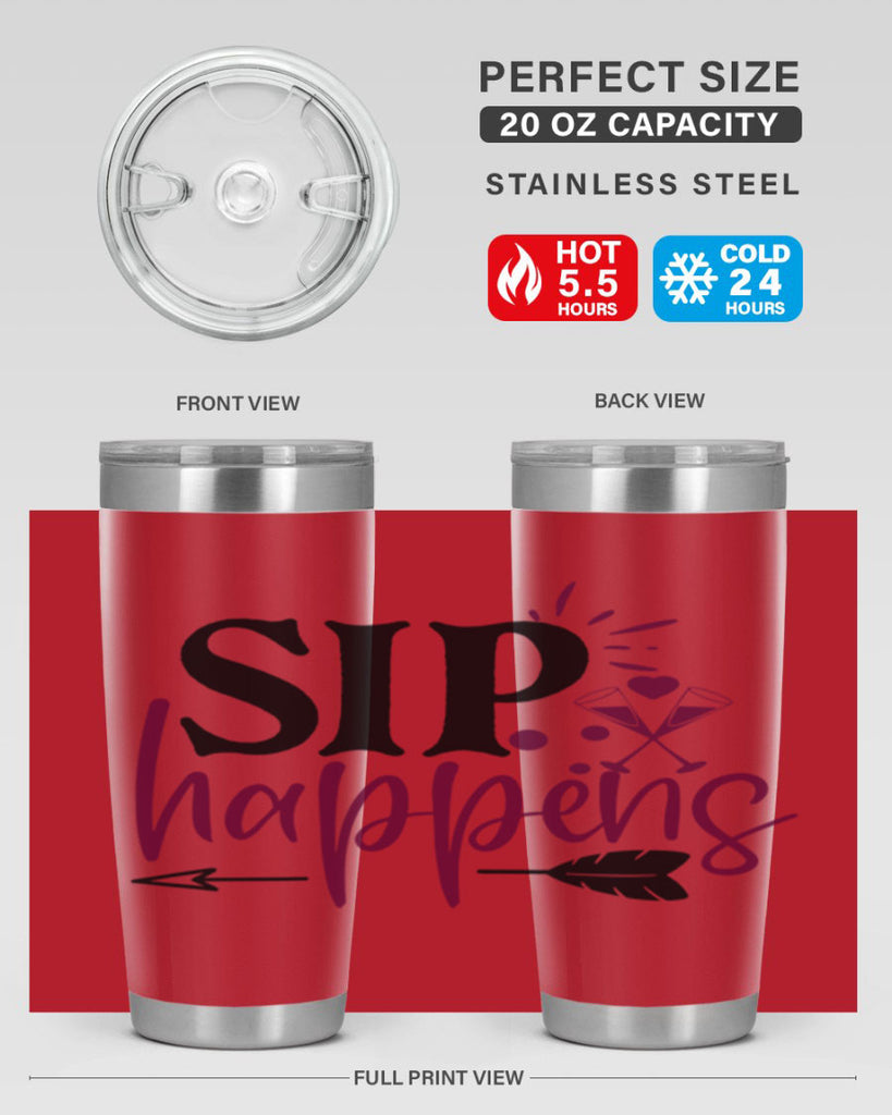 sip happens 164#- wine- Tumbler