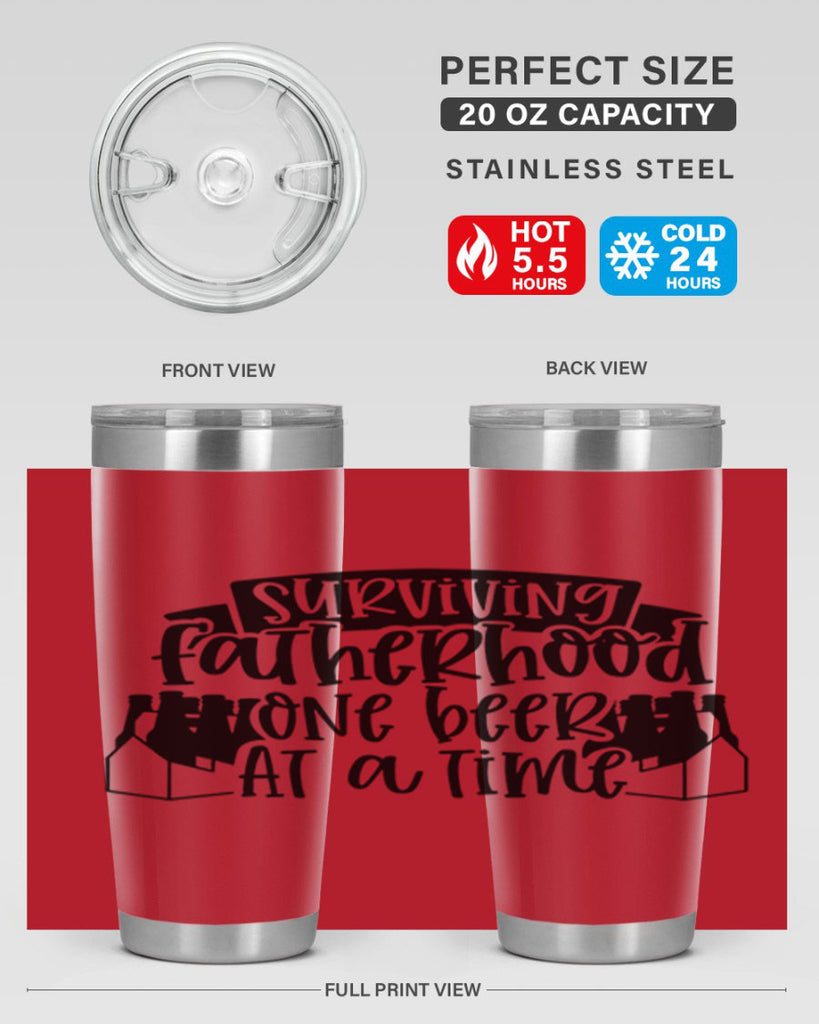 surviving fatherhood one beer at a time 19#- fathers day- Tumbler