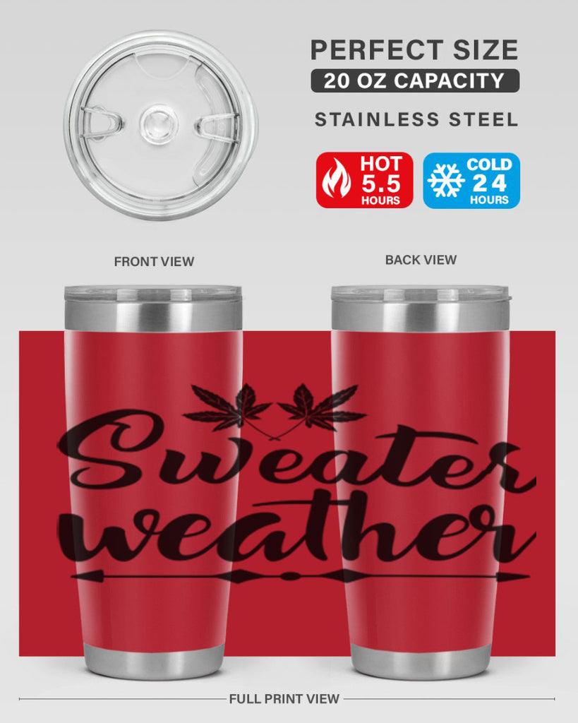 sweater weather 581#- fall- Tumbler