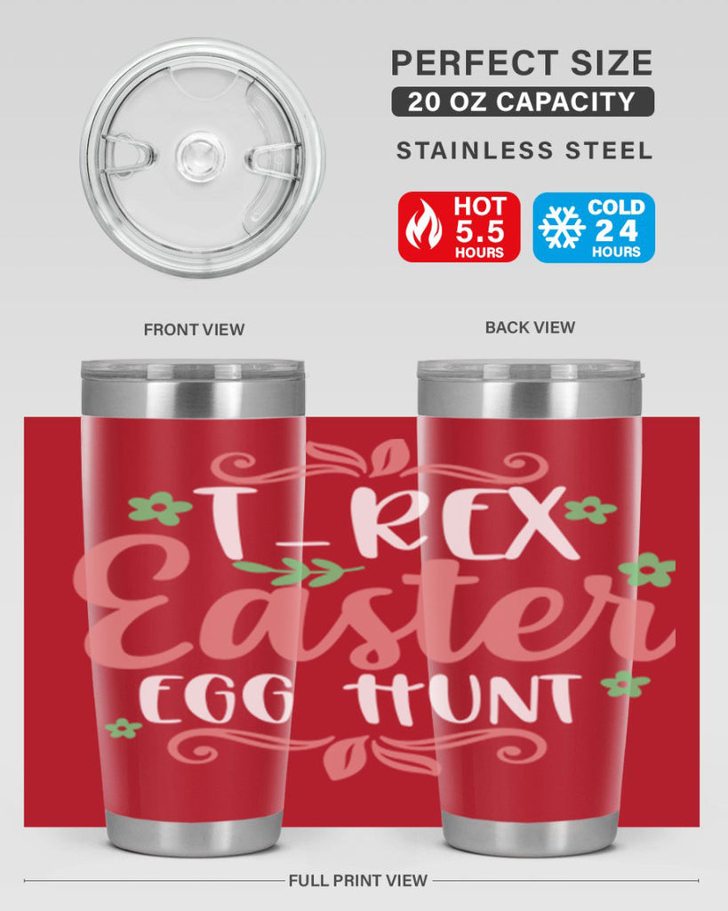 trex easter egg hunt 6#- easter- Tumbler