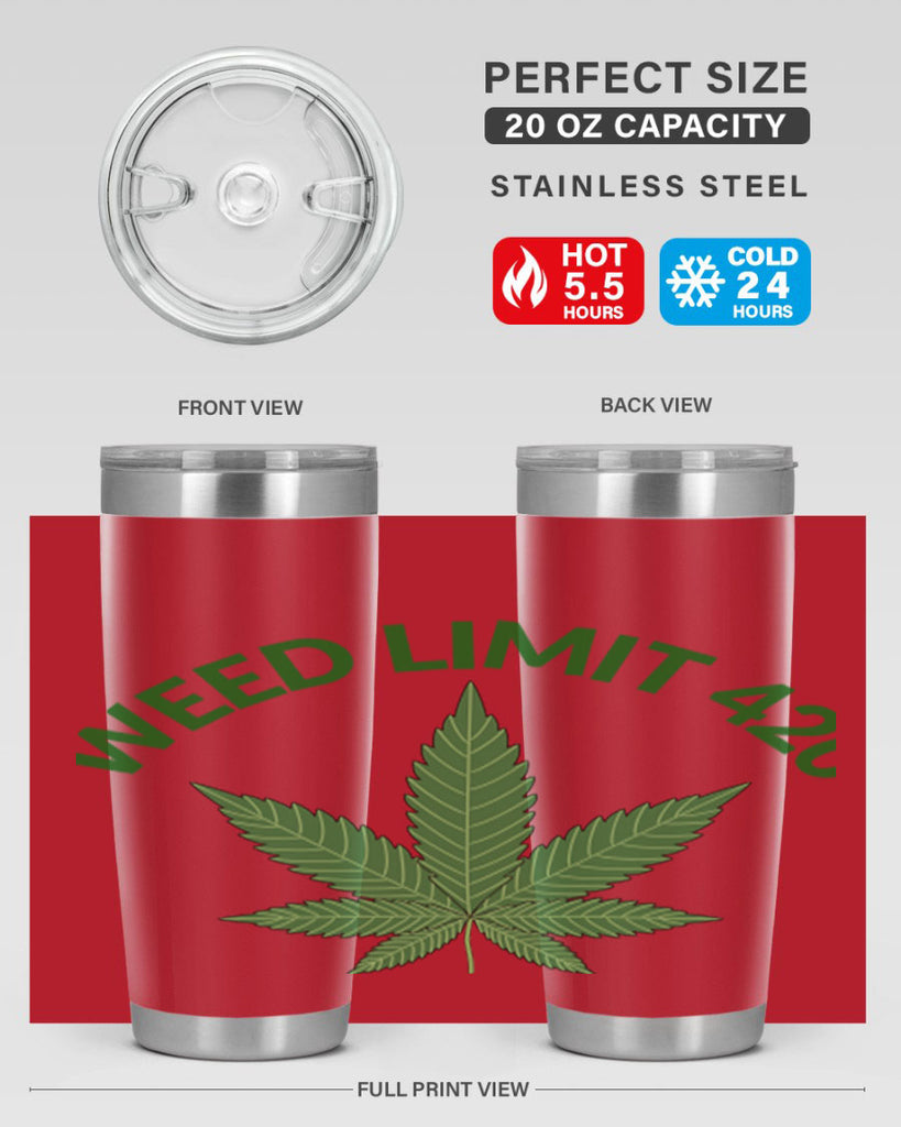 weed limit 420 sd 293#- marijuana- Tumbler