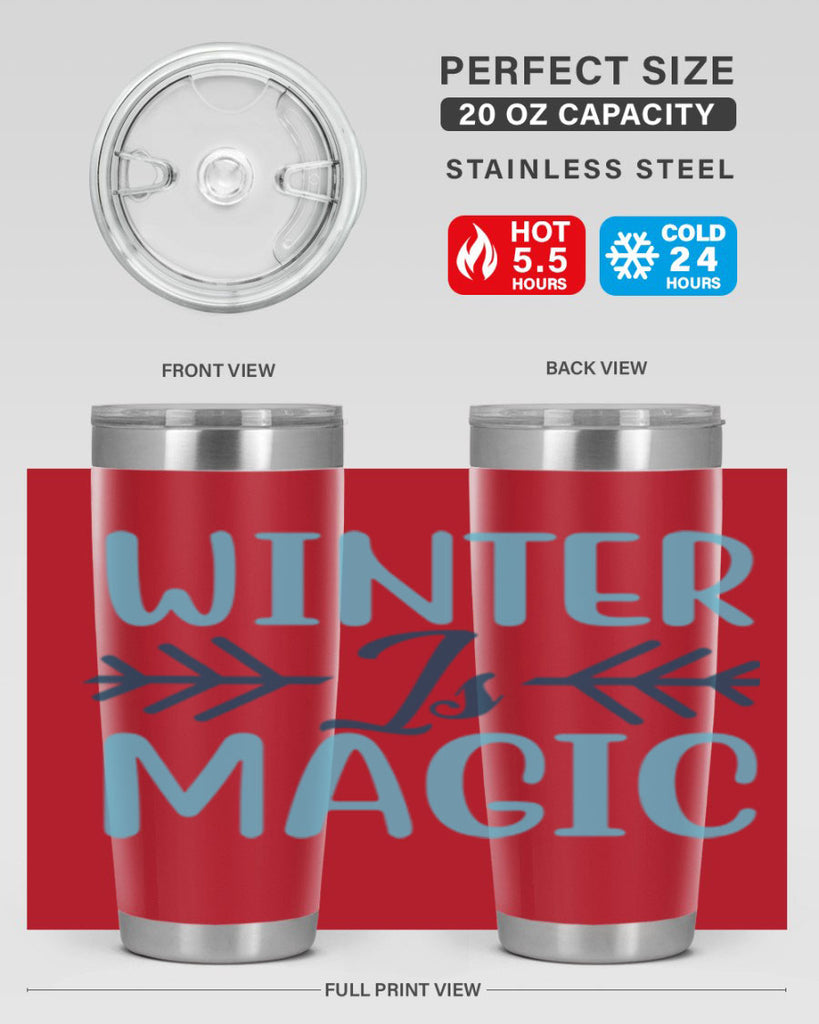 winter is magic 506#- winter- Tumbler