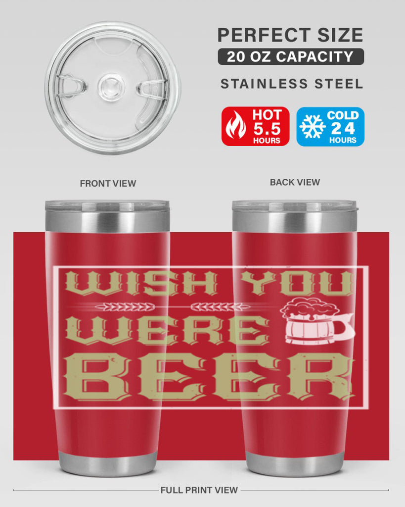 wish you were beer 2#- beer- Tumbler