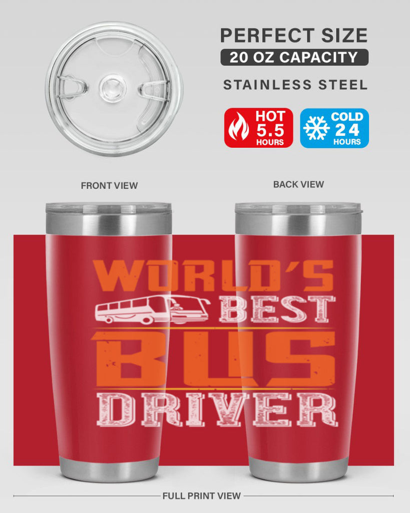 world’s best bus driver Style 4#- bus driver- tumbler