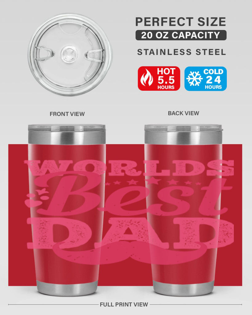 worlds best dad 142#- fathers day- Tumbler