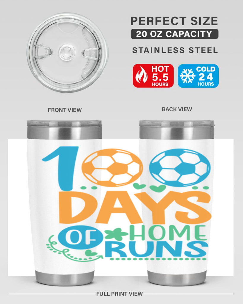 100 days of home runs 19#- 100 days of school- Tumbler