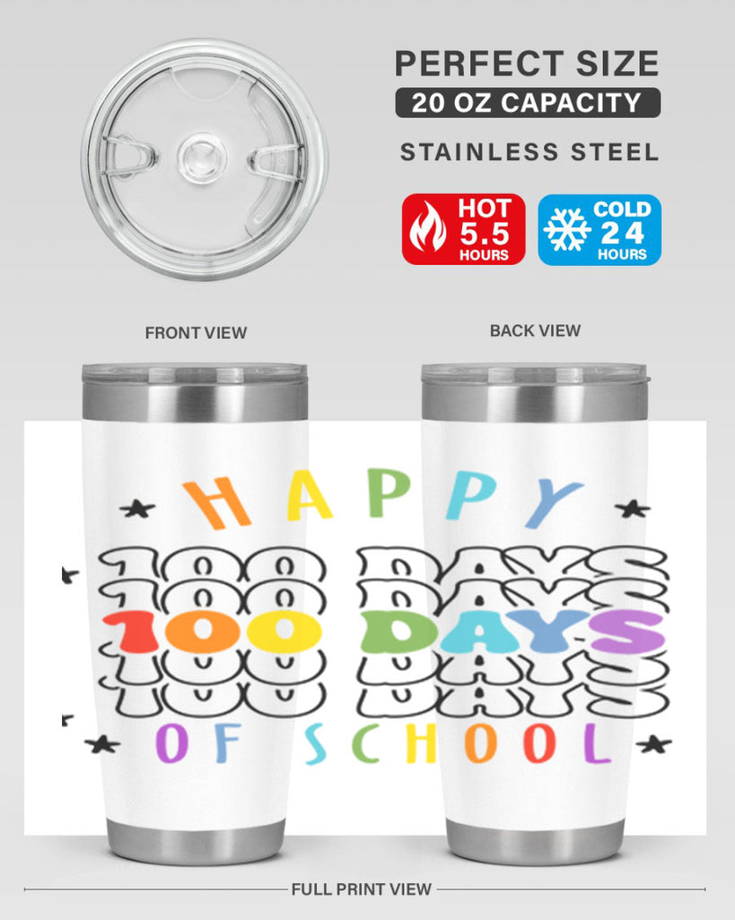 100 days of school Sublimation 33#- 100 days of school- Tumbler