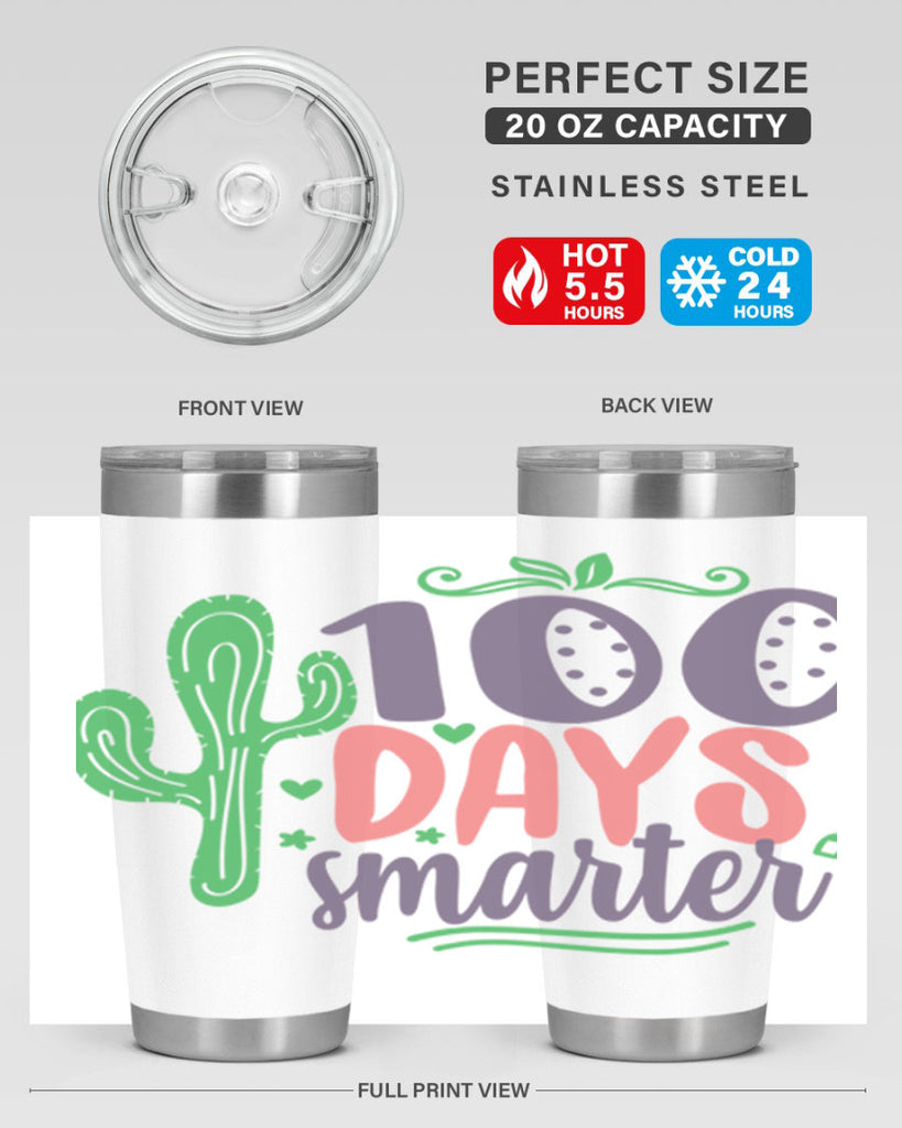 100 days smarterr 23#- 100 days of school- Tumbler