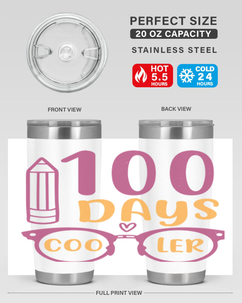 2 days cooler 42#- 100 days of school- Tumbler