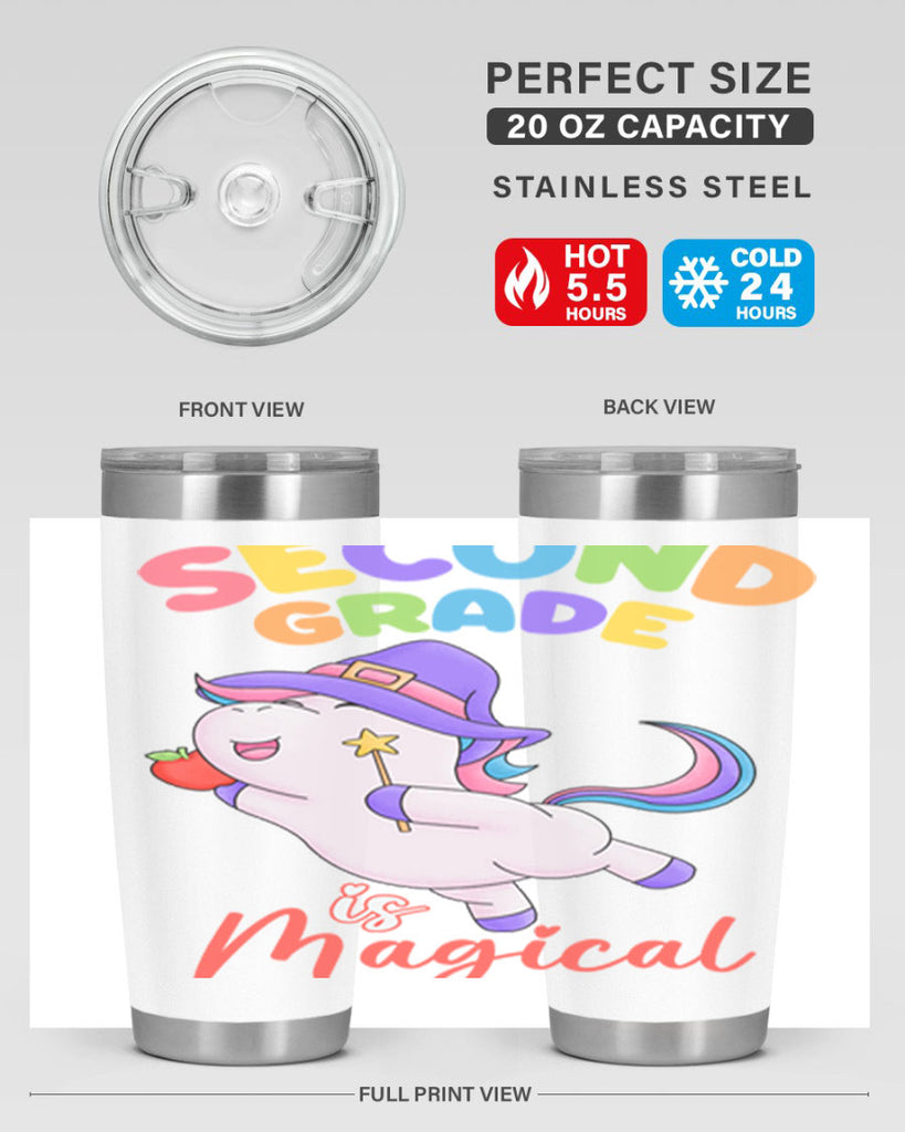 2nd Grade is Magical Unicorn 5#- second grade- Tumbler