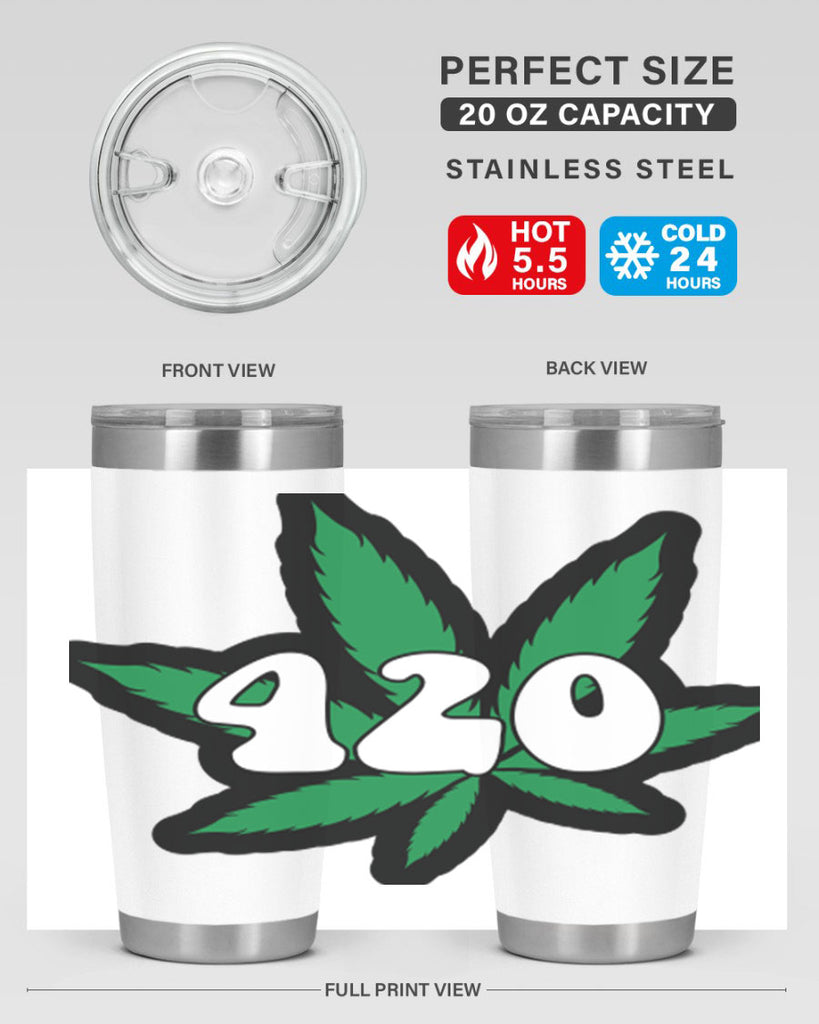 420 4#- marijuana- Tumbler