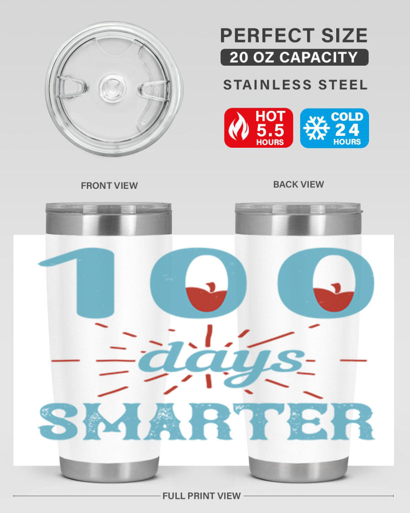 7 days smarter 47#- 100 days of school- Tumbler