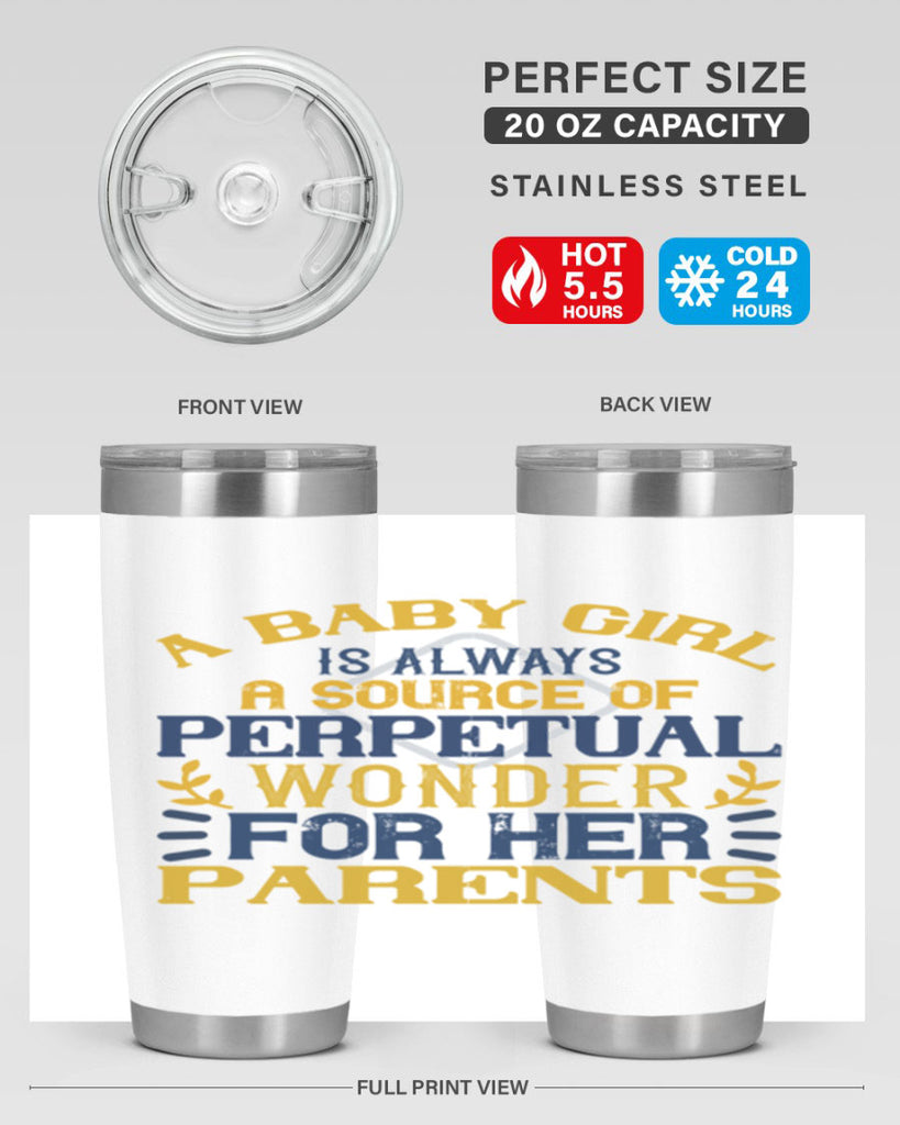 A baby girl is always a source of perpetual wonder for her parents Style 142#- baby- tumbler