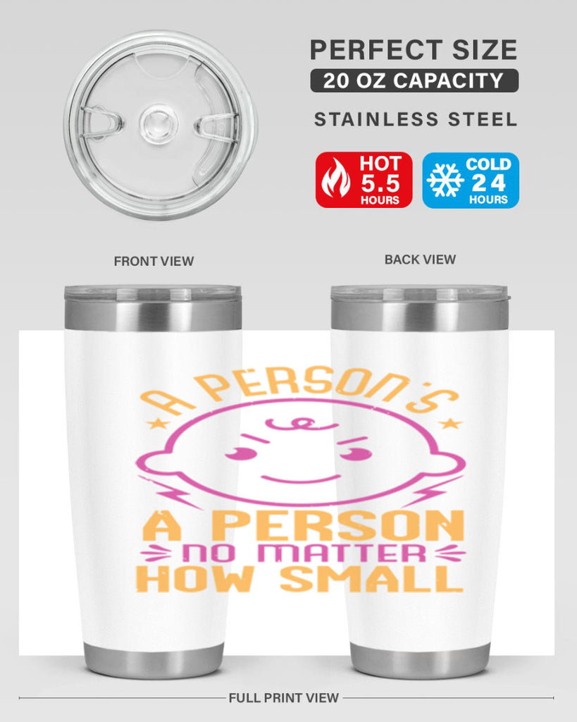 A person is a person no matter how small Style 39#- baby shower- tumbler