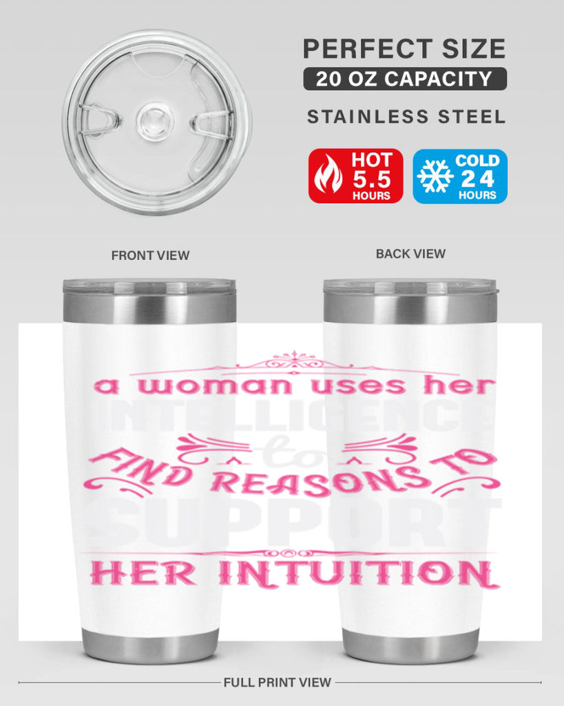 A woman uses her intelligence to find reasons to support her intuition Style 19#- aunt- Tumbler