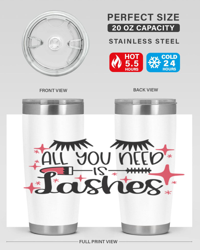 All You Need Is Lashes Style 145#- make up- Tumbler