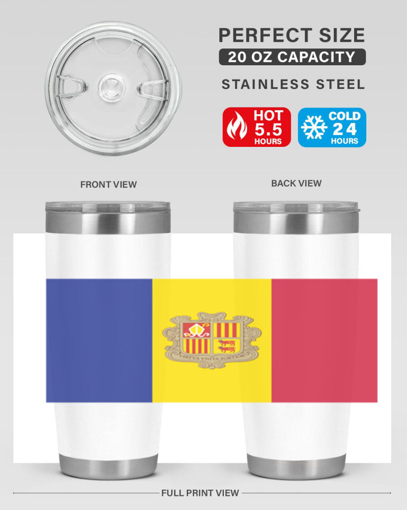 Andorra 194#- world flags- Tumbler