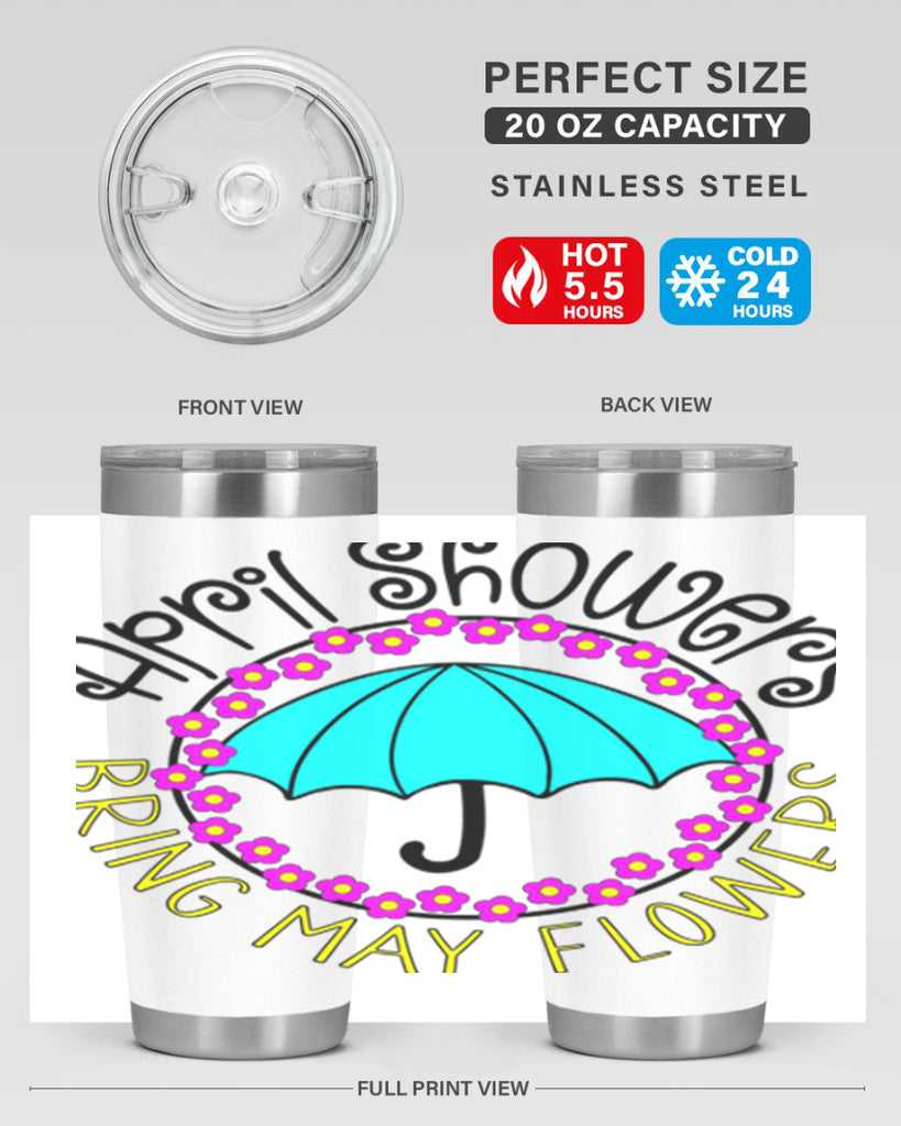 April showers21#- spring- Tumbler