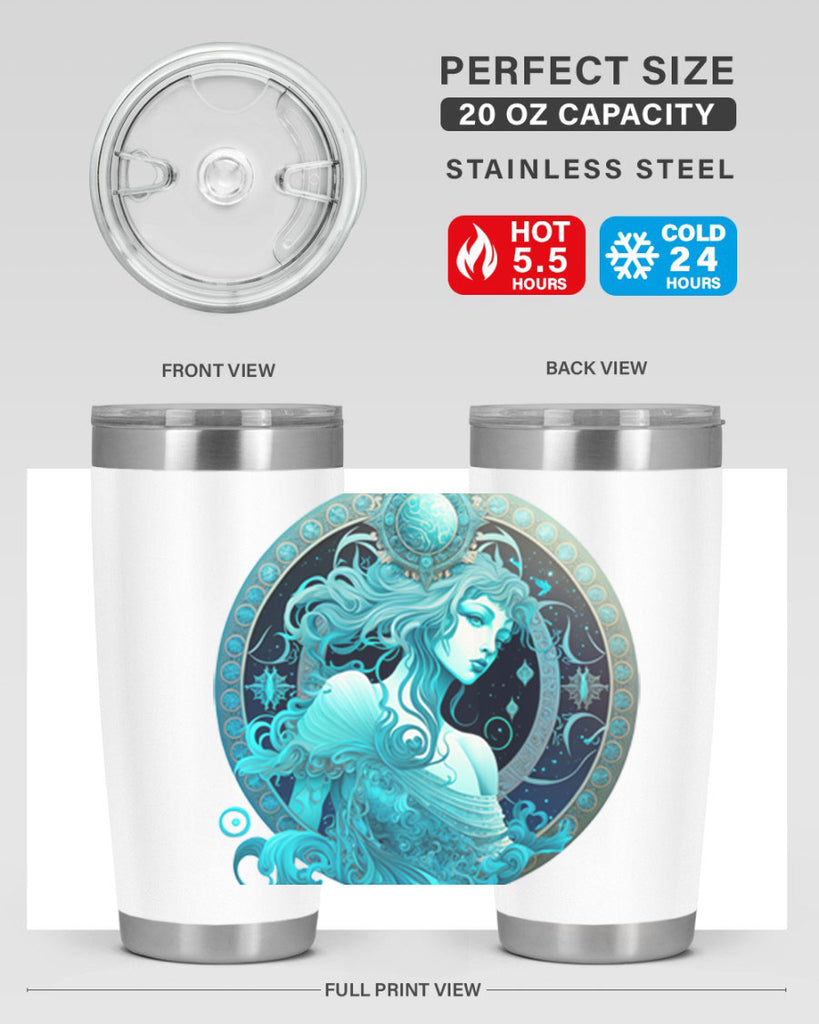 Aquarius 63#- zodiac- Tumbler