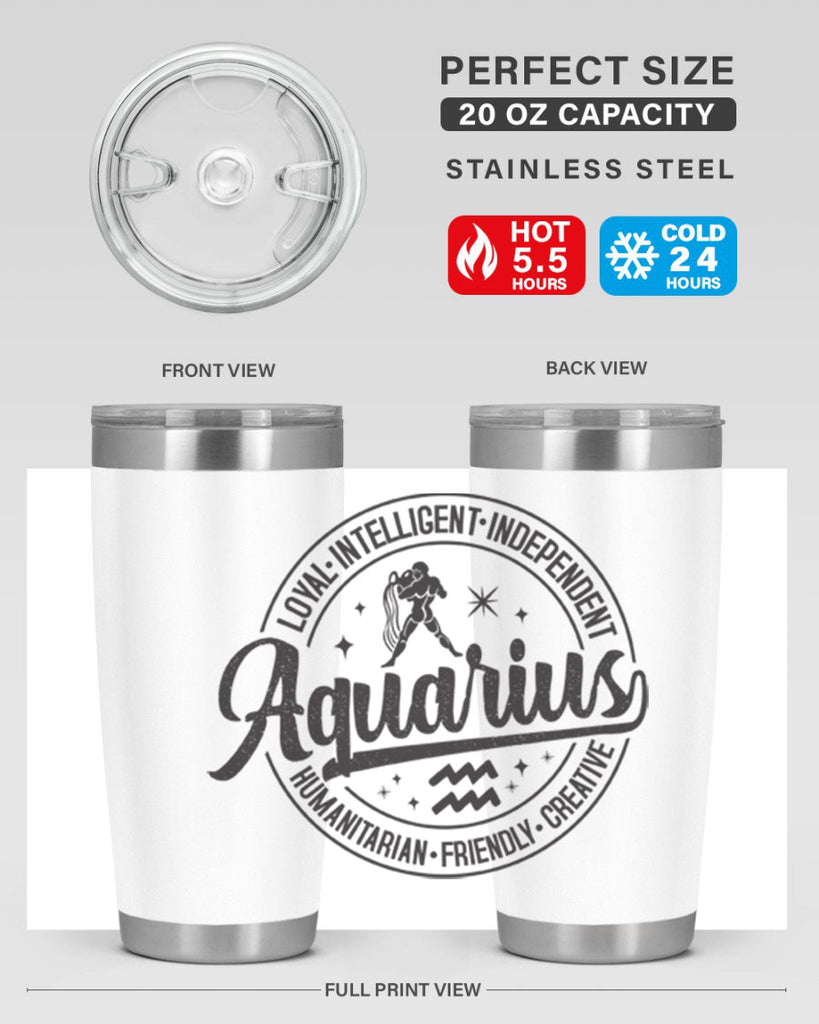 Aquarius 71#- zodiac- Tumbler