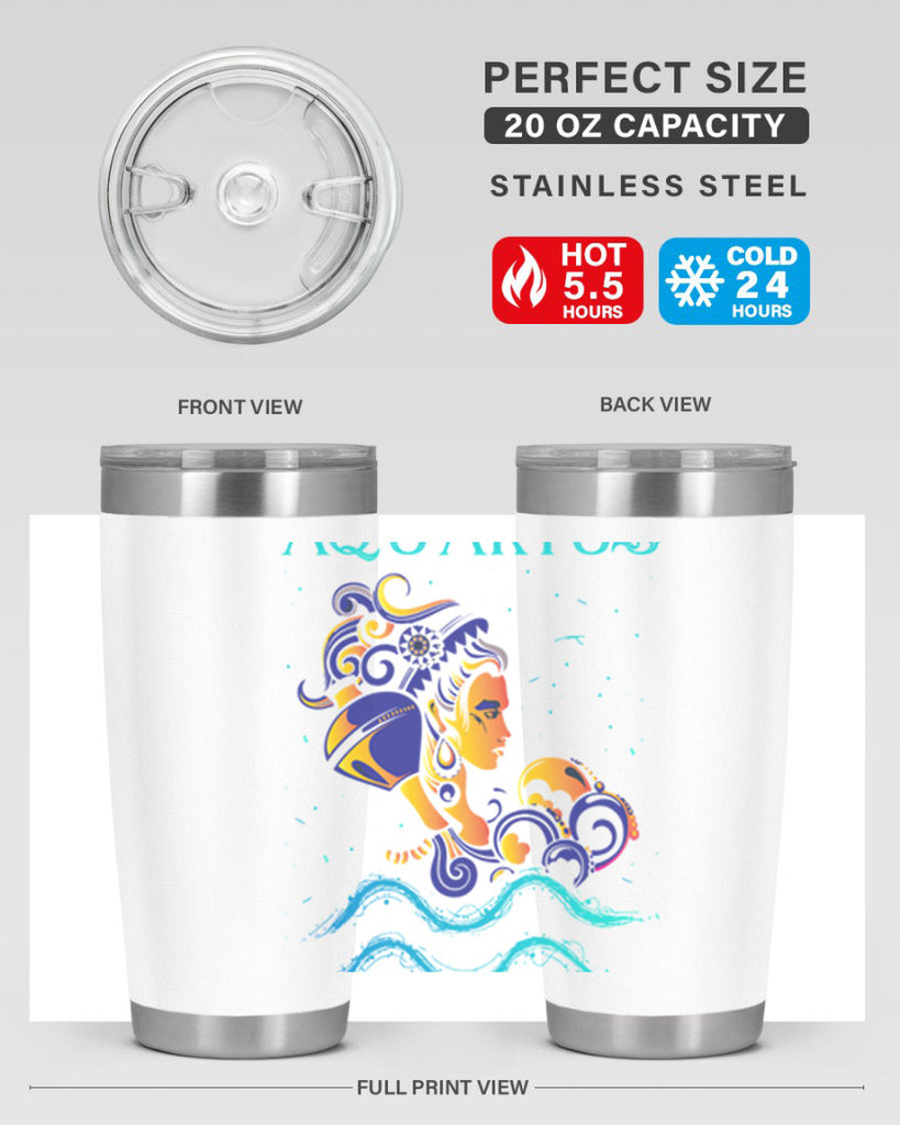 AquariusZodiac 76#- zodiac- Tumbler