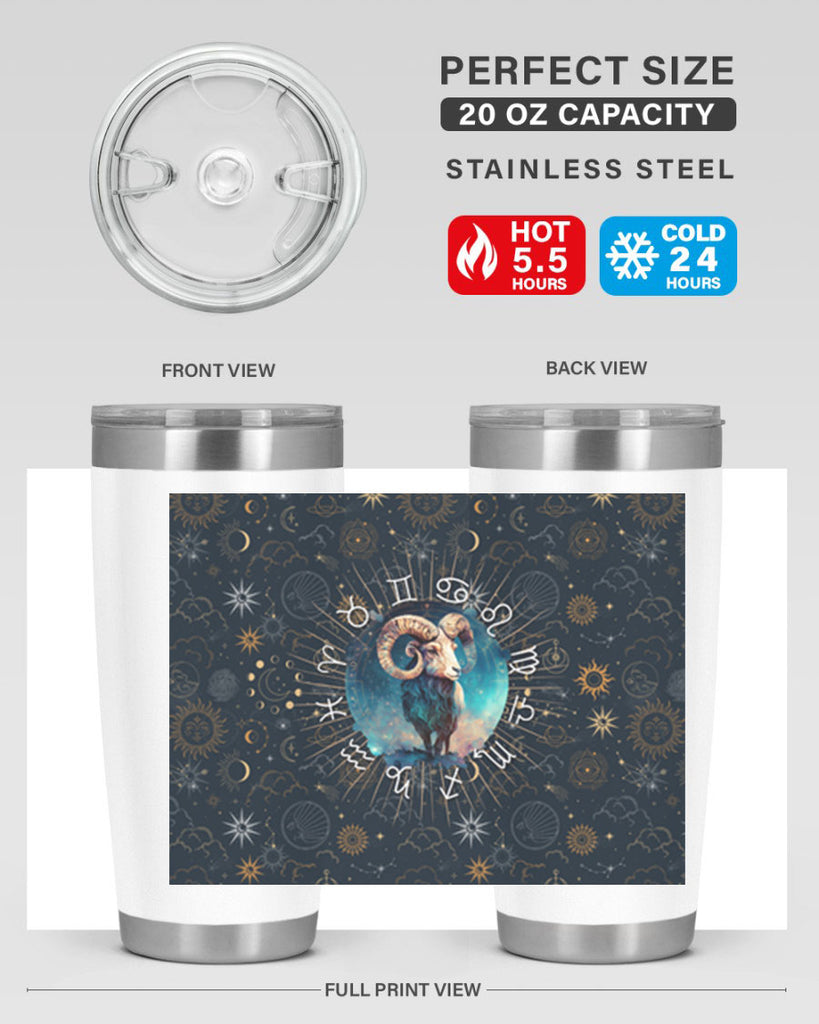 Aries Straigth 95#- zodiac- Tumbler
