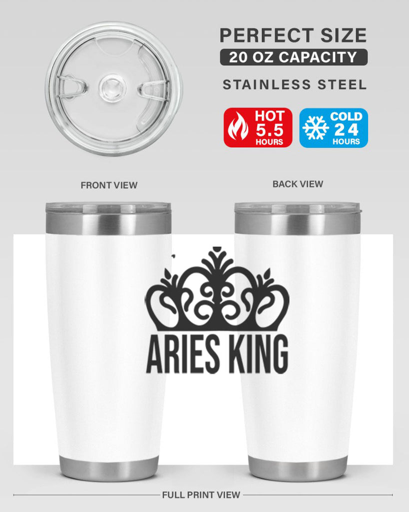 Aries king 107#- zodiac- Tumbler