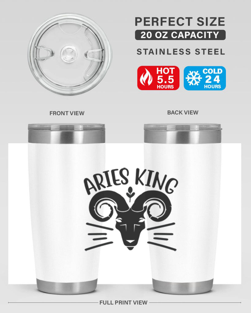 Aries king 109#- zodiac- Tumbler