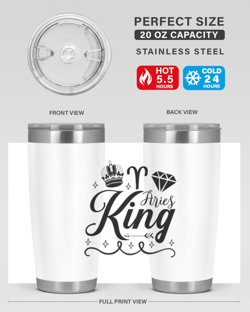 Aries king 111#- zodiac- Tumbler