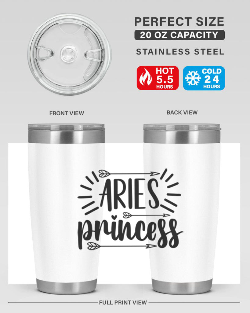 Aries princess 115#- zodiac- Tumbler