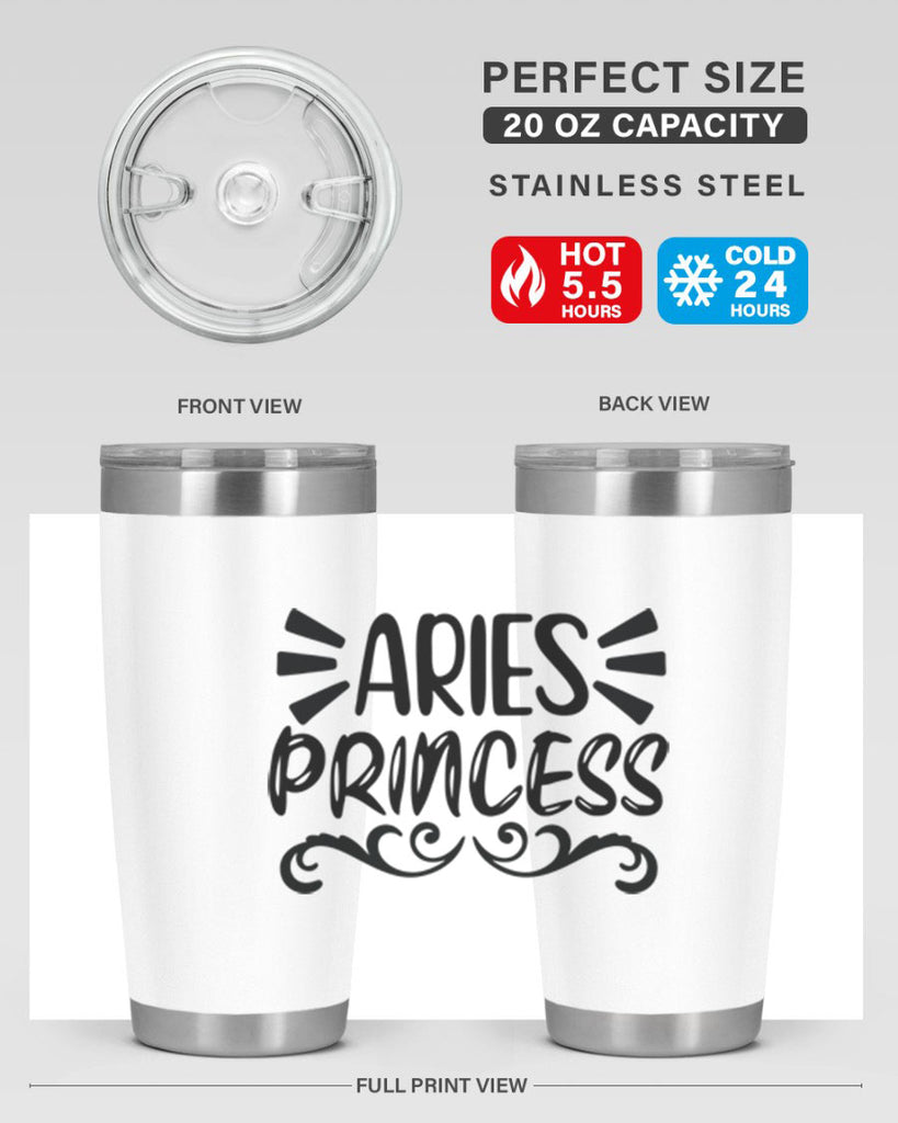 Aries princess 117#- zodiac- Tumbler
