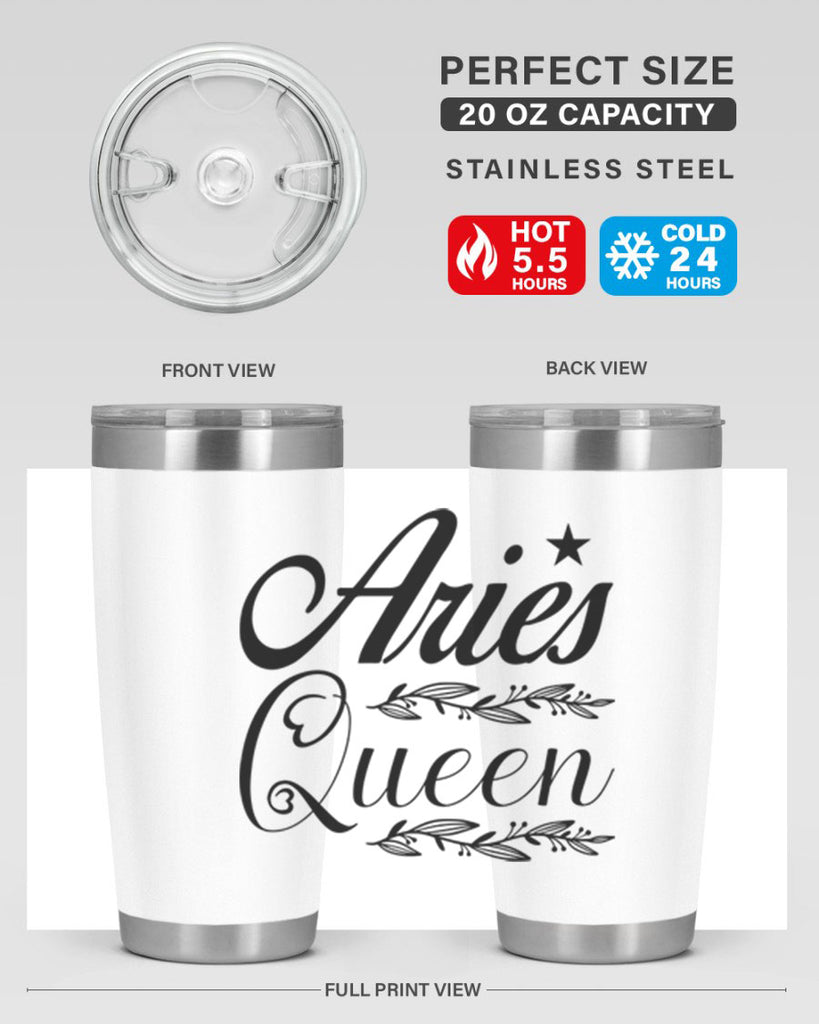 Aries queen 119#- zodiac- Tumbler