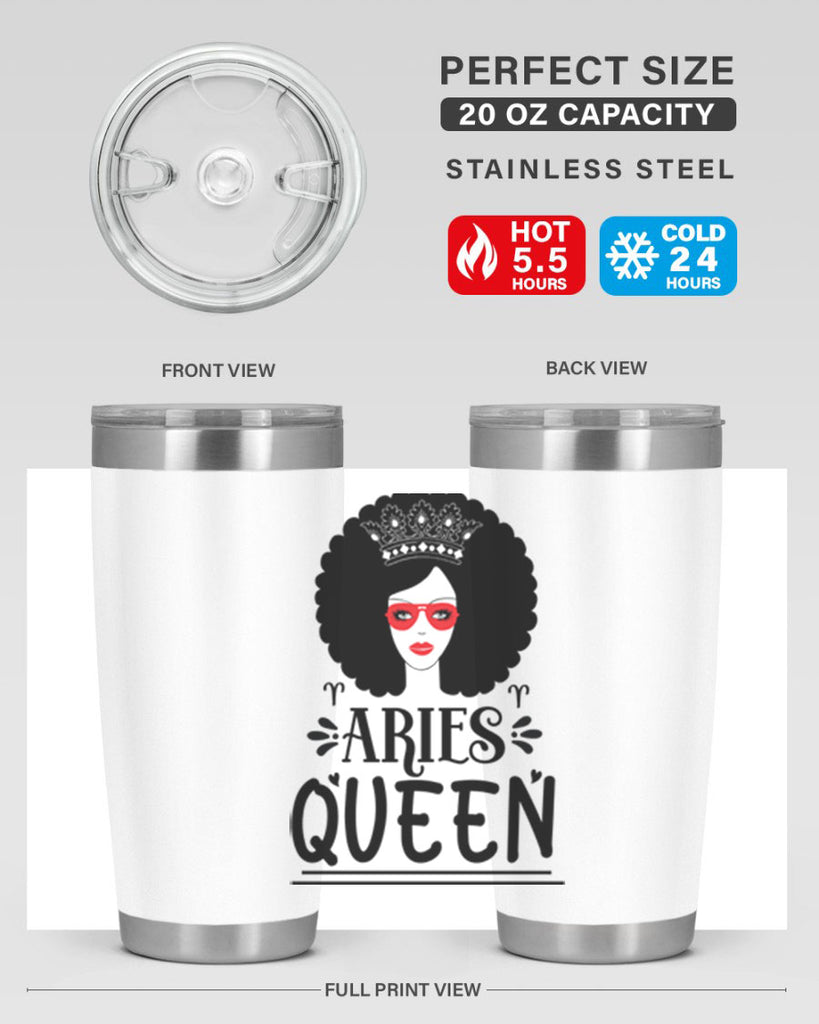 Aries queen 120#- zodiac- Tumbler