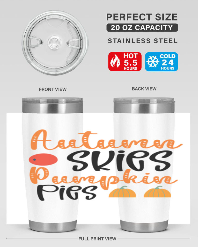 Autumn Skies Pumpkin Pies 30#- fall- Tumbler