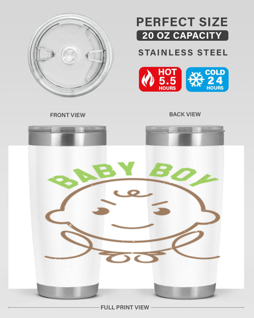 Baby Boy Style 4#- baby shower- tumbler