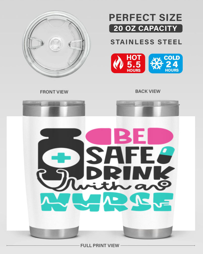 Be Safe Drink With An Nurse Style Style 222#- nurse- tumbler