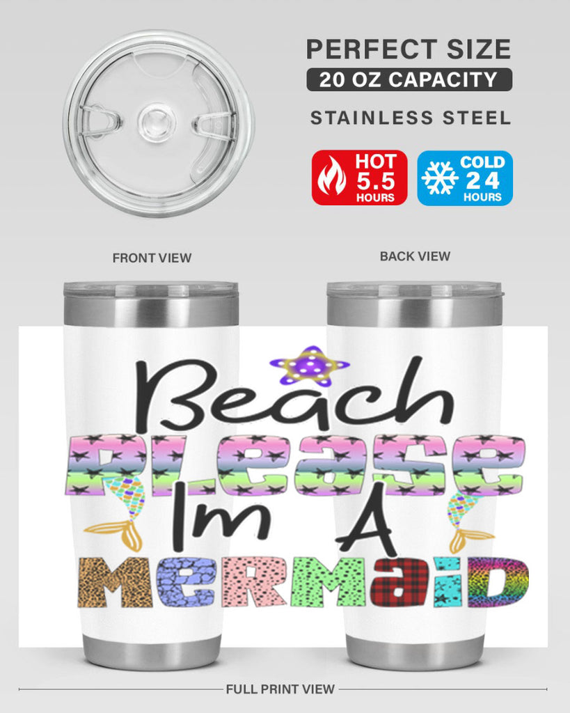 Beach Please Im A Mermaid 59#- mermaid- Tumbler